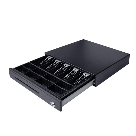 Денежный ящик STI CD-100-B элекромеханический черный 24V, распайка Штрих