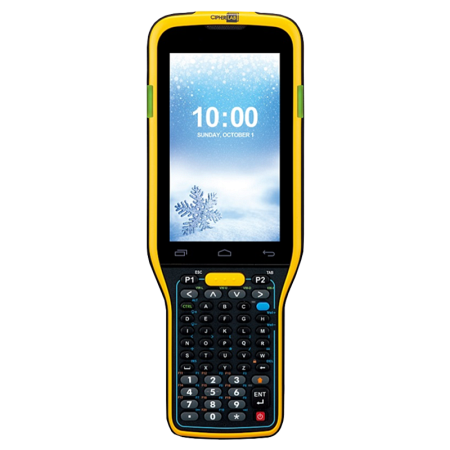 Терминал сбора данных CipherLAB RK95-X8-52K COLD PISTOL (Android 12, NFC, Bluetooth, Wi-Fi, двумерный дальнобойный считыватель - Zebra SE4850, GMS в комплекте с пистолетной рукоятью, SNAP-ON и БП)
