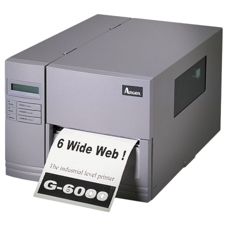Argox G-6000-SB (термо/термотрансферная печать, интерфейс LPT, COM, PS/2, ширина печати 168мм, скорость 152мм/с)